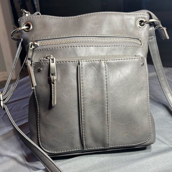 Vintage Time And Tru Gray Handbag With Adjustable Shoulder Strap EPC - Picture 1 of 8